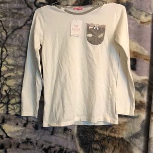 Elitol White Gurls Size 12 long sleeve NWT
